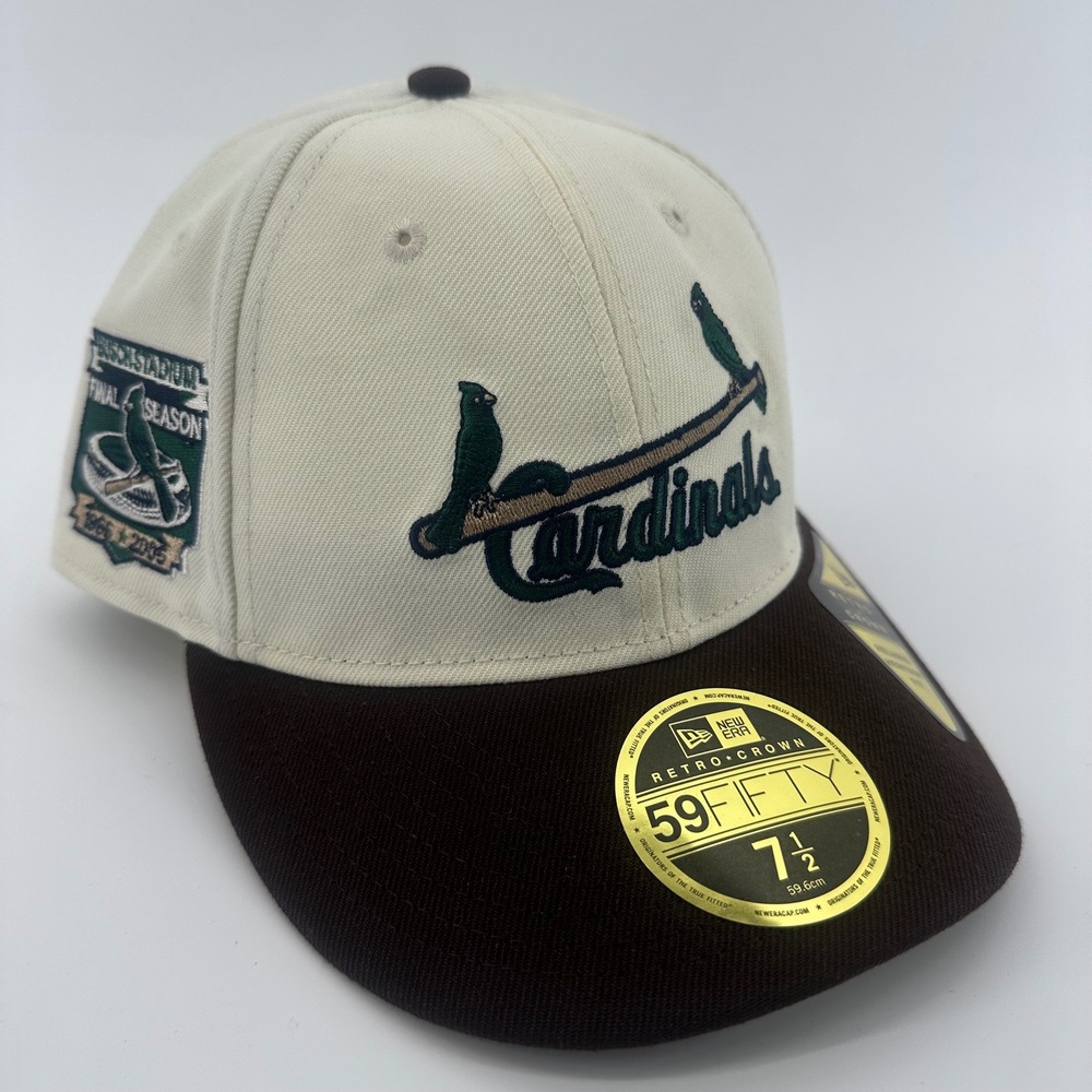 New Era 59Fifty Cardinals Busch Stadium Final Season Fitted Hat Cap Size 7 1/2‎